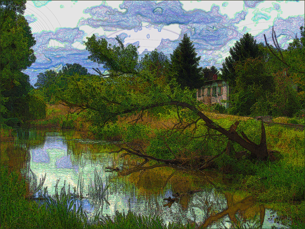 Nieudolny Van Gogh z mikromozajką