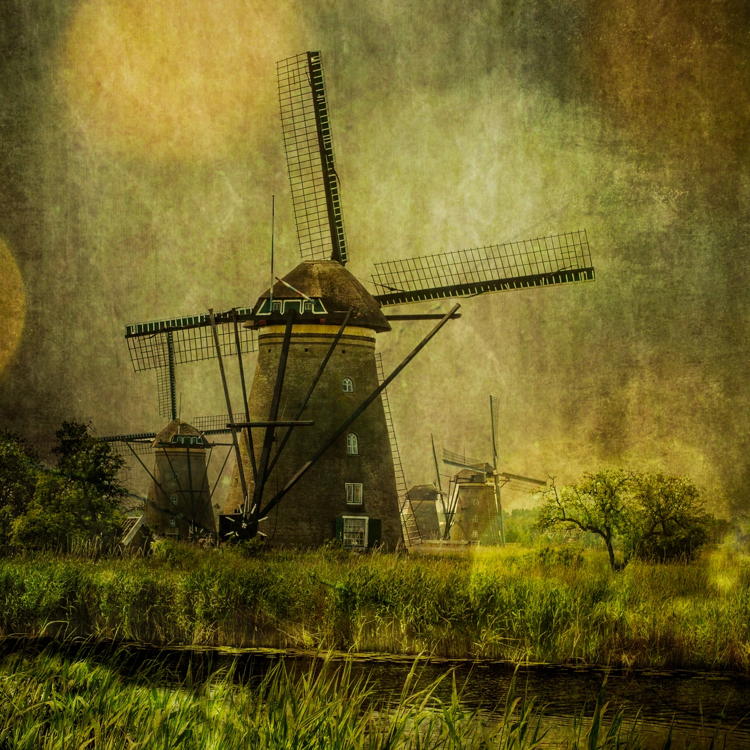 Wiatraki w Kinderdijk