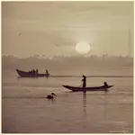 Poranek na rzece Senegal.