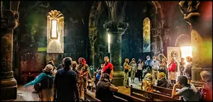 W Klasztorze Geghard