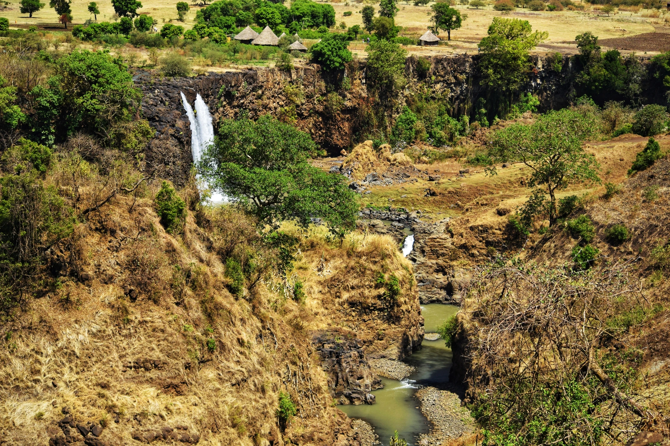 Wodospady Nilu Błękitnego.
