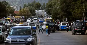 przedmieścia .Addis Abeba