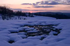 Zimowe Pogórze Przemyskie.