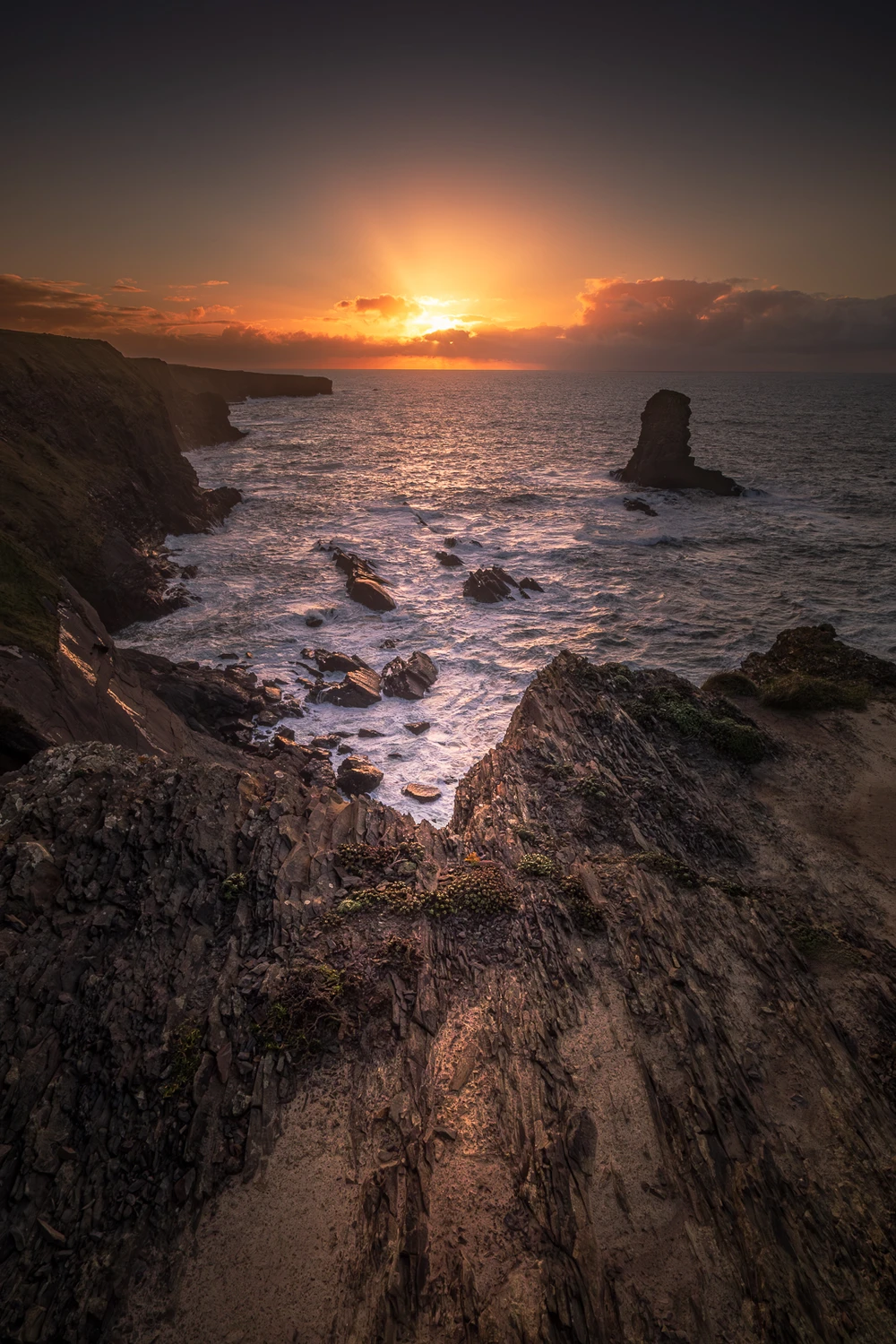 Zachód słońca nad Kilkee