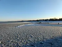 Podróże - Sopot -Zamarznięte morze Bałtyckie