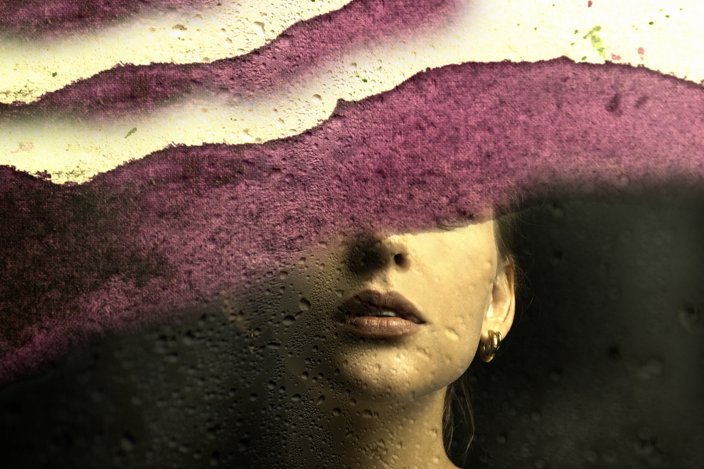 Purple Abstract Art