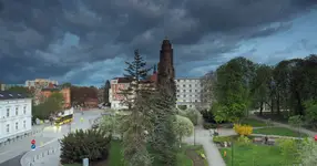 Wielopiątkowa panoramka z Gliwic.
