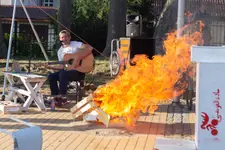 Play with fire. 