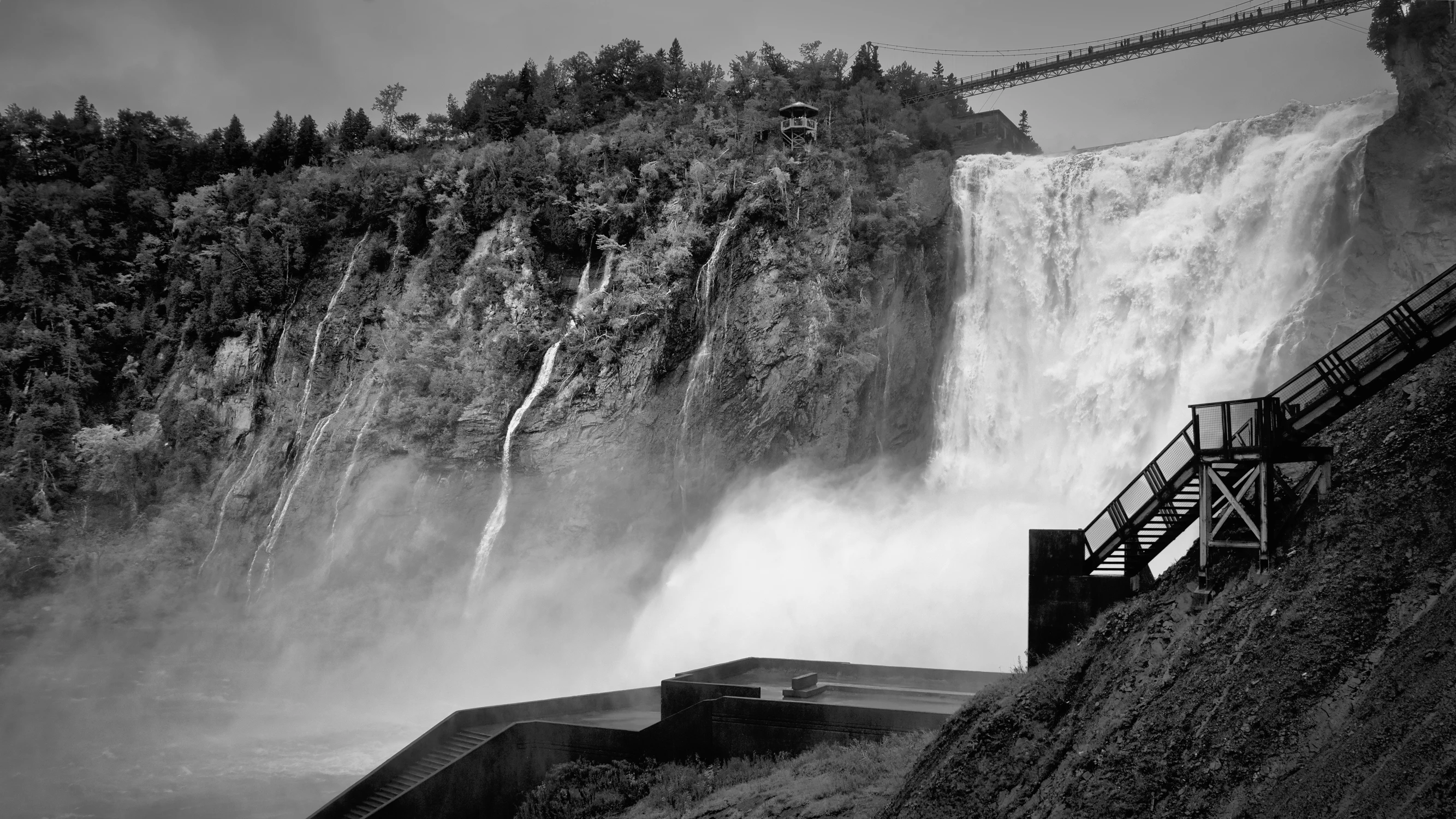 Montmorency Falls  B&W
