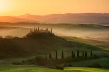 Poranek nad Podere Belvedere