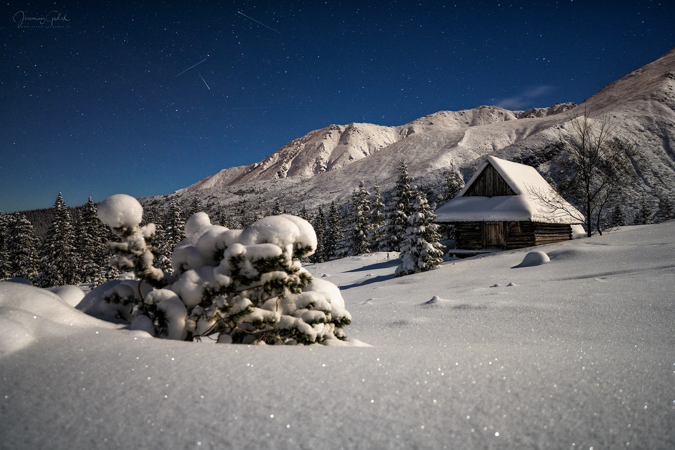 Mroźna noc na Hali Gąsienicowej