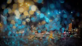 crossroads in the rain