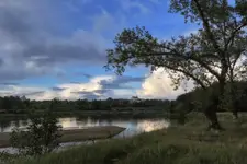 wieczorny widok na Drohiczyn
