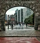 Old Wall Arch Albert Dock