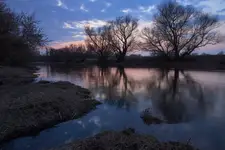 Przedwiośnie nad Drwęcą