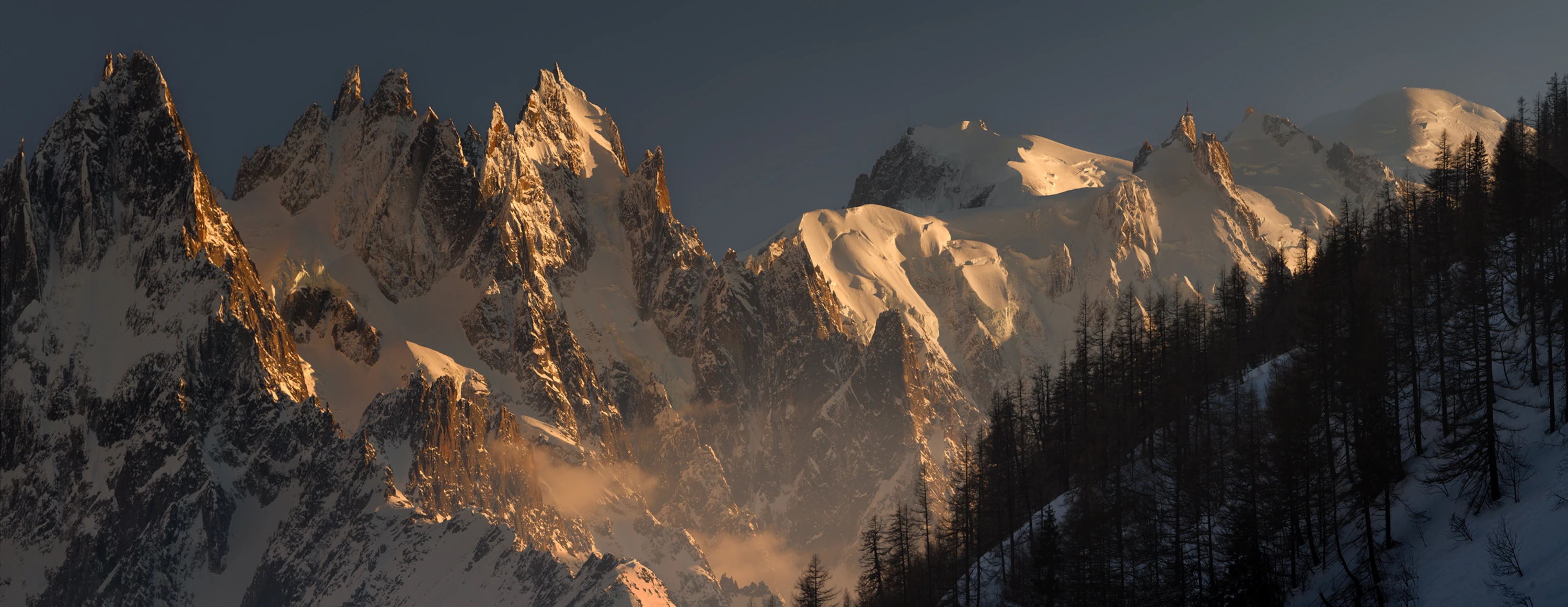 Mont Blanc, Aiguille du midi i inne igły......