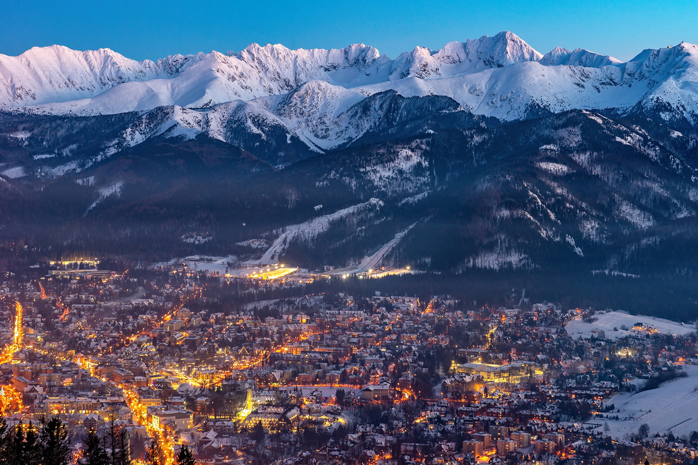 Zakopane nocą