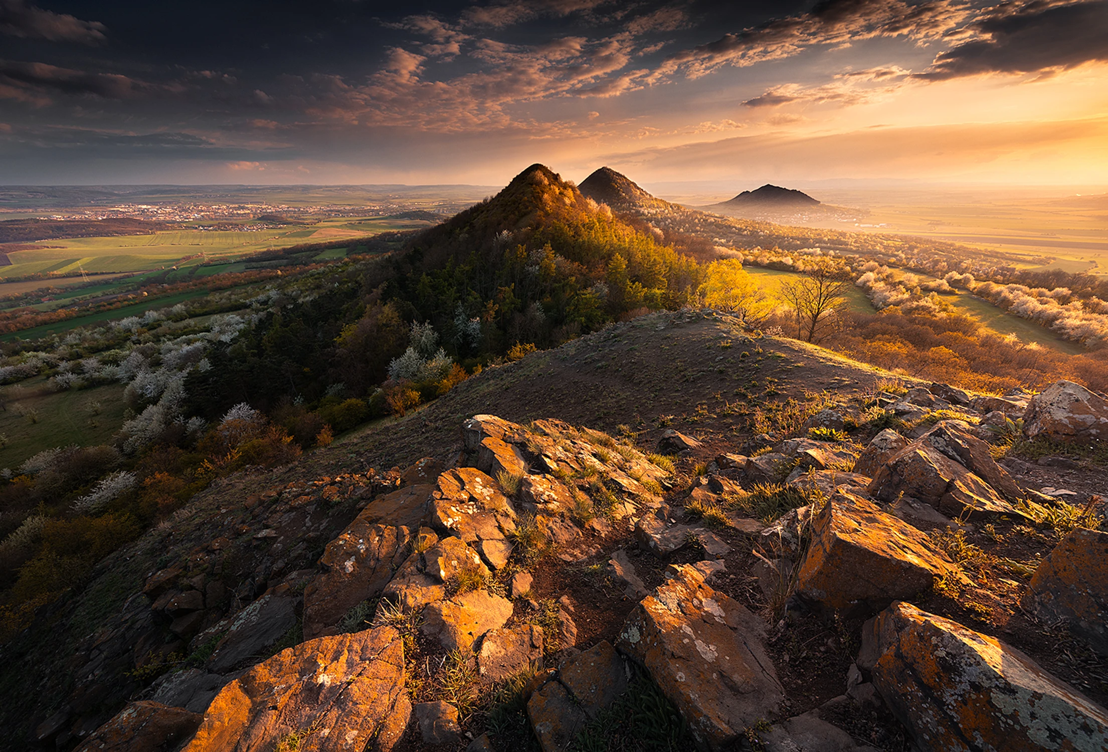 Zachód na Średniogórzu Czeskim 