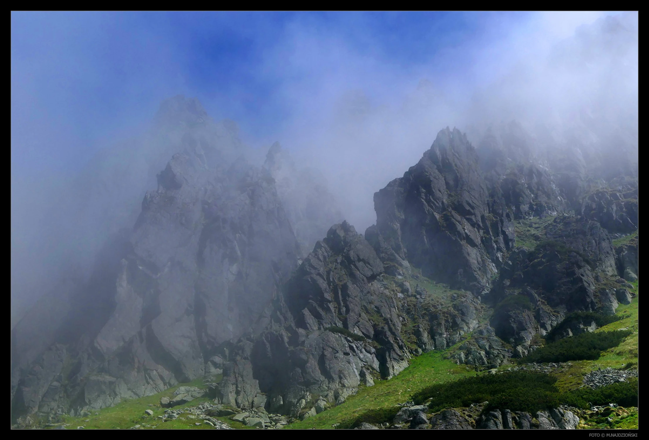 Tatry Wysokie - Hruba veza i ledwo widoczny Svistowy Szczyt