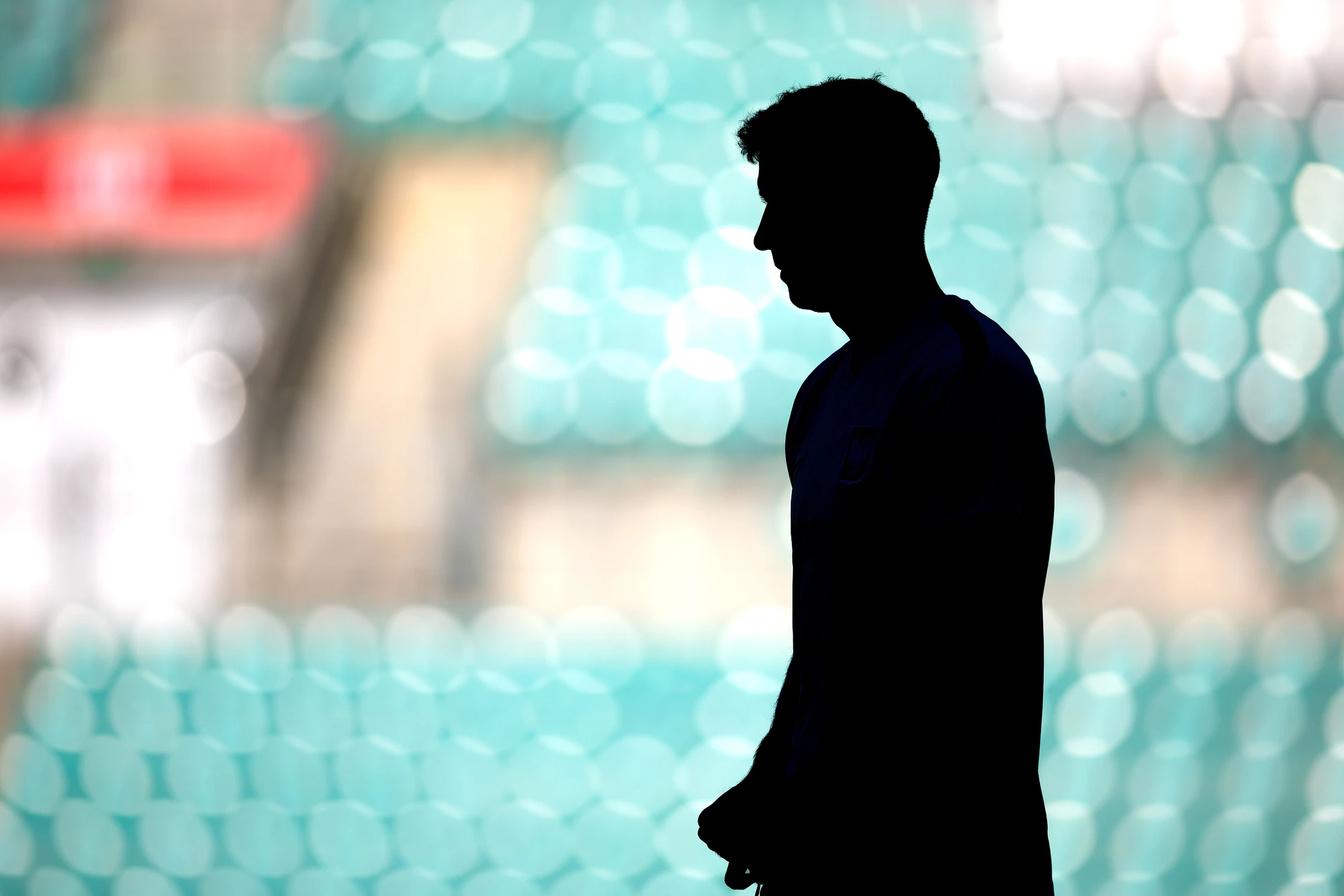 Robert Lewandowski - trening przed Polska vs Ukraina