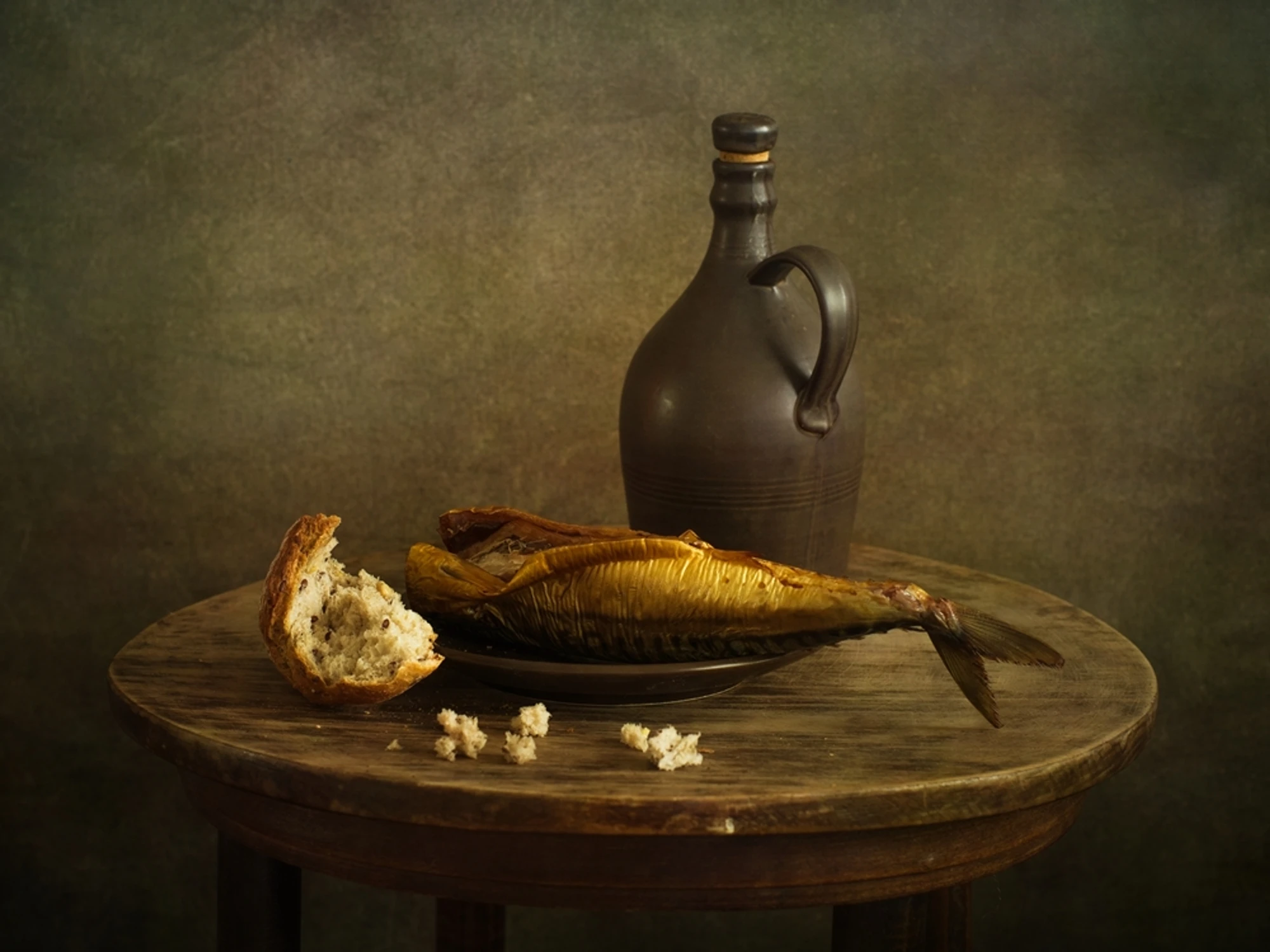 martwa natura z makrelą