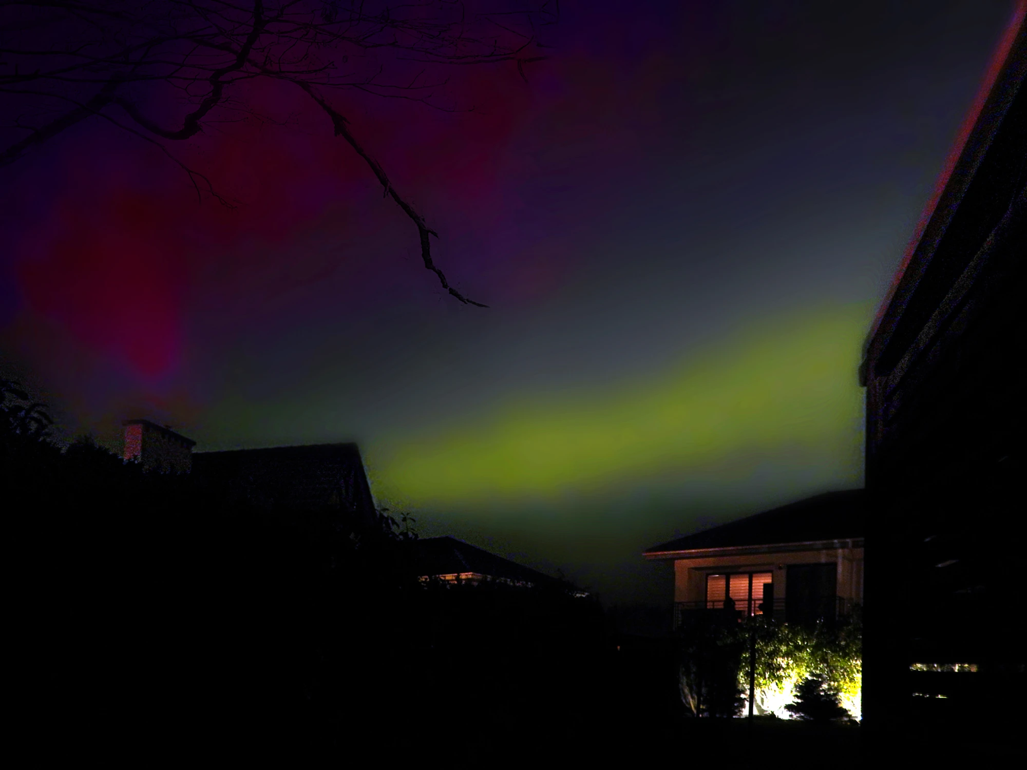 przedwczorajsza Aurora borealis 