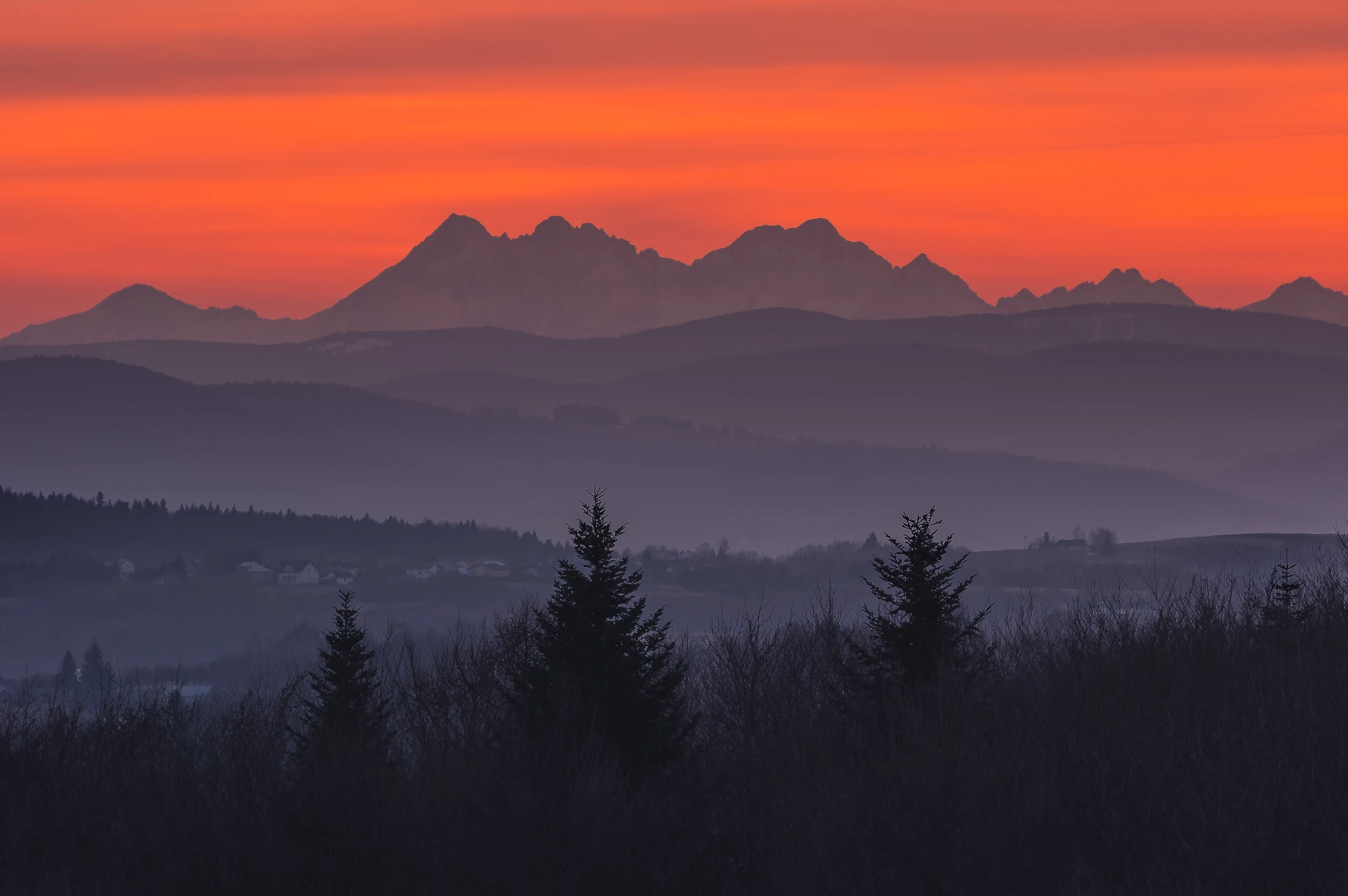 Tatry z okolic Jasła