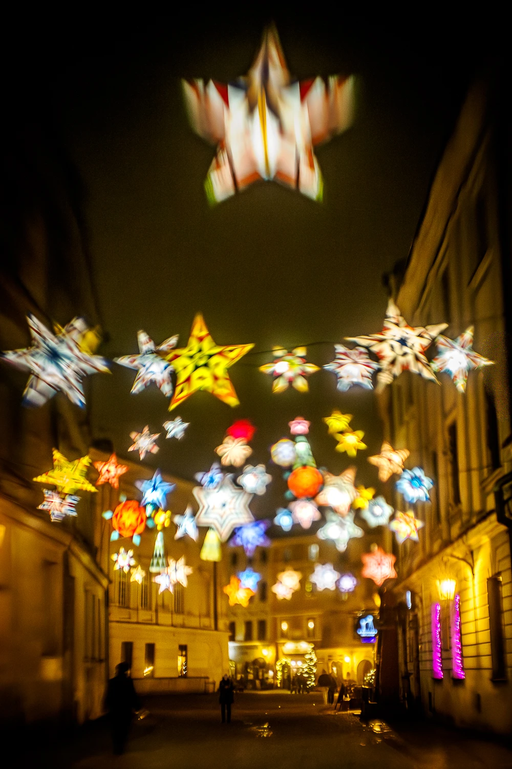 Lublin w świątecznej scenerii - ul. Złota