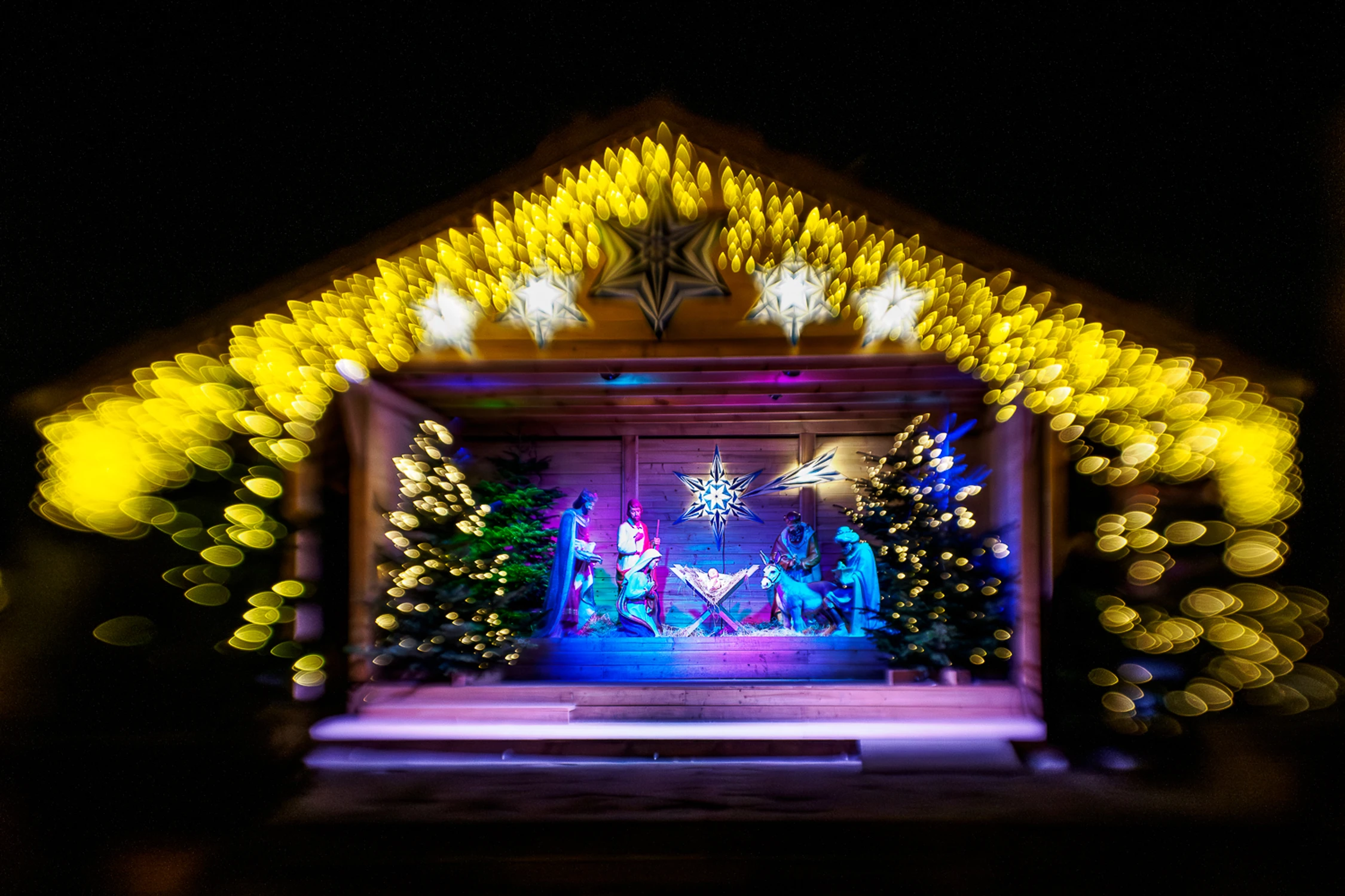 Lublin w świątecznej scenerii - Plac Po Farze