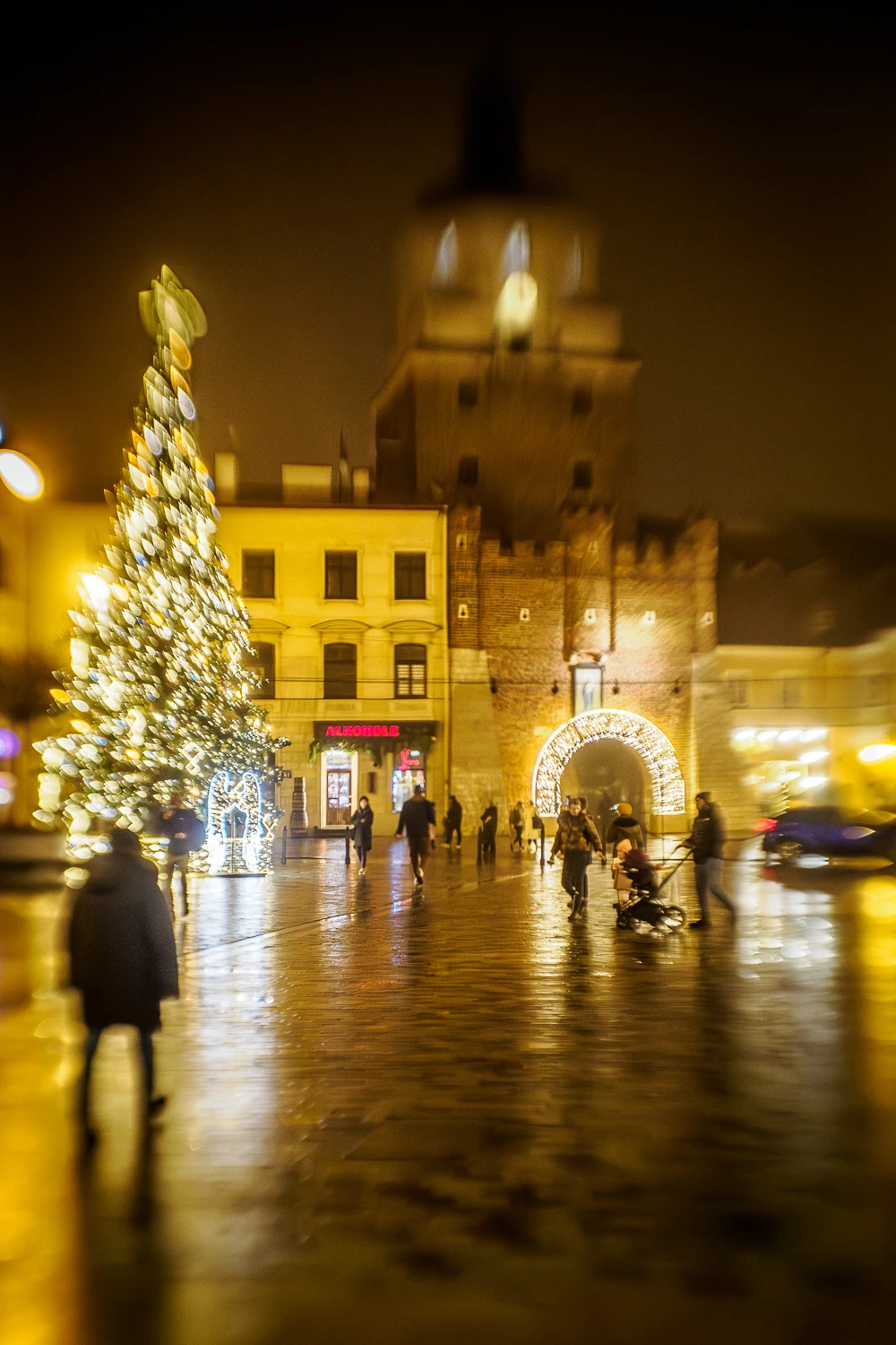 Lublin w świątecznej scenerii - Plac Łokietka