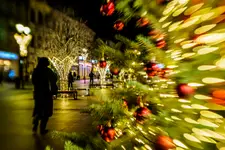 Lublin w świątecznej scenerii - ul. Krakowskie Przedmieście