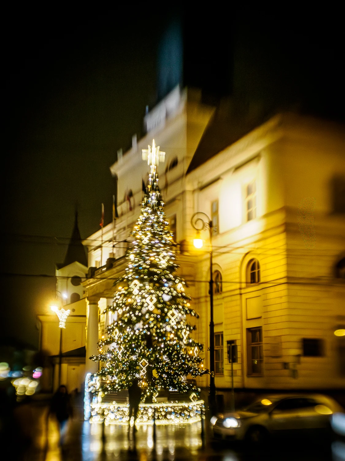 Lublin w świątecznej scenerii - Plac Łokietka