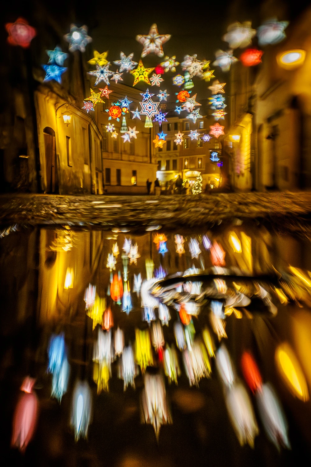 Lublin w świątecznej scenerii - ul. Złota