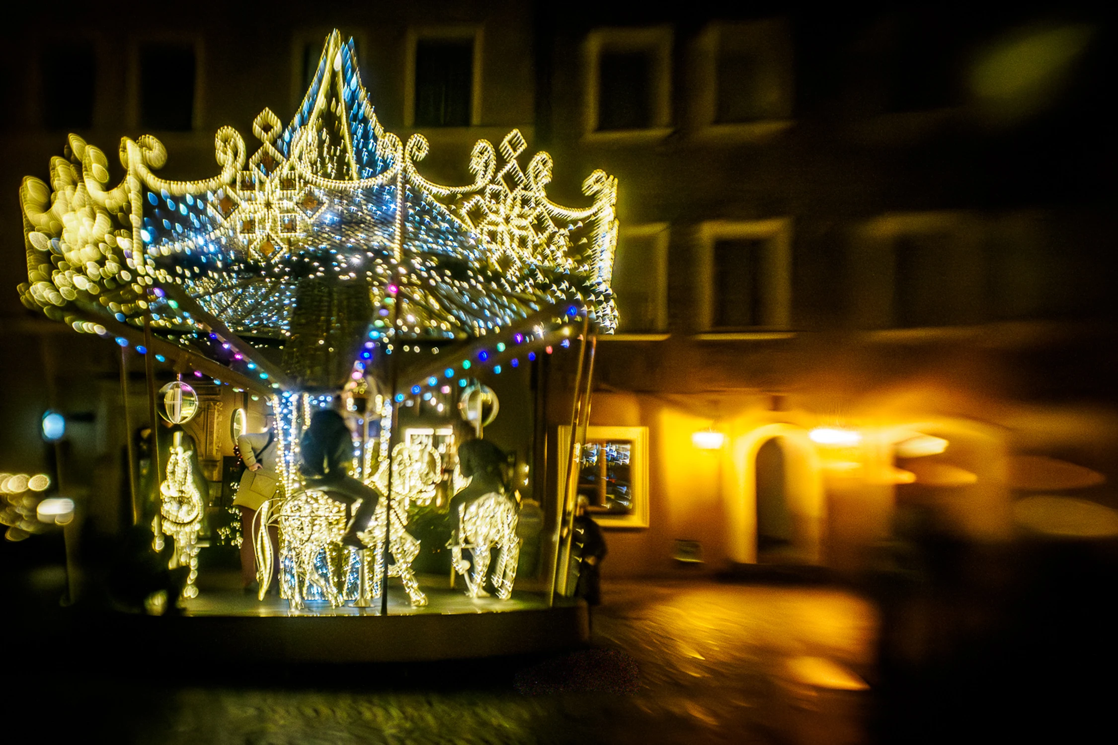 Lublin w świątecznej scenerii - ul. Rynek