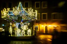 Lublin w świątecznej scenerii - ul. Rynek
