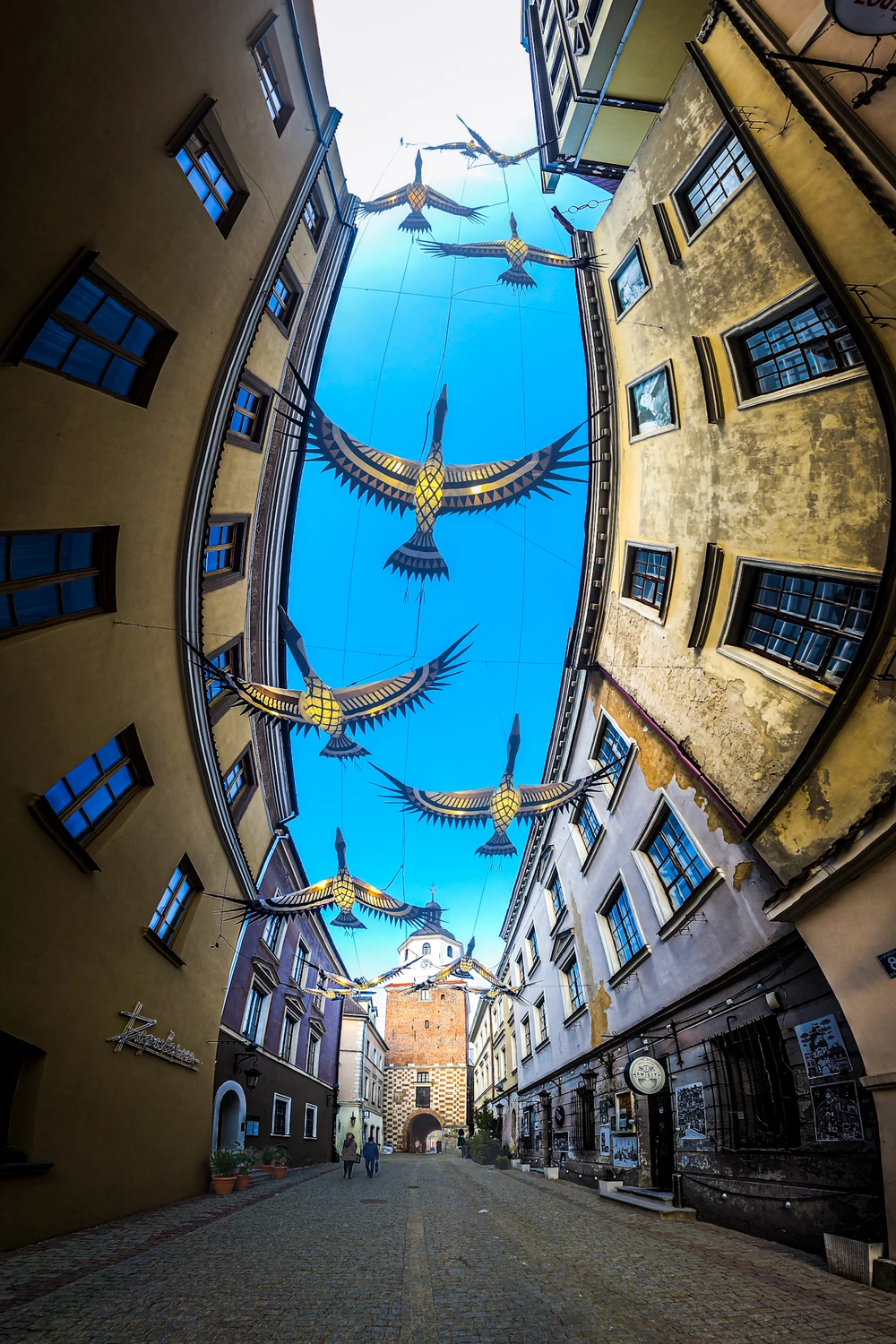 Lublin - żurawie na Bramowej