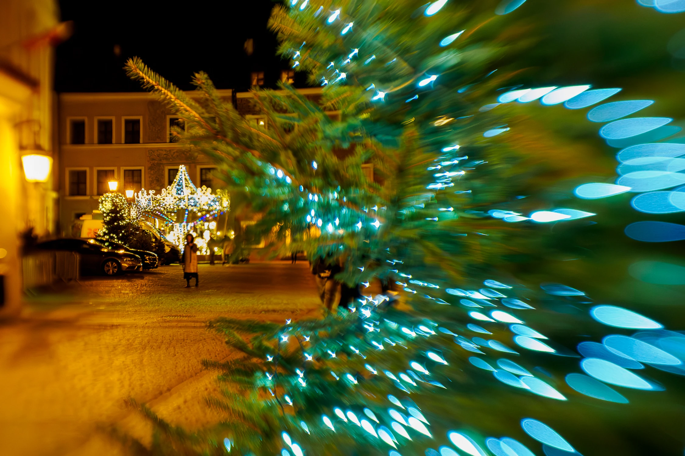 Lublin w świątecznej scenerii - ul. Rynek
