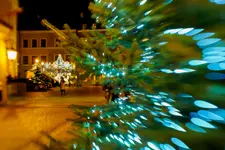 Lublin w świątecznej scenerii - ul. Rynek